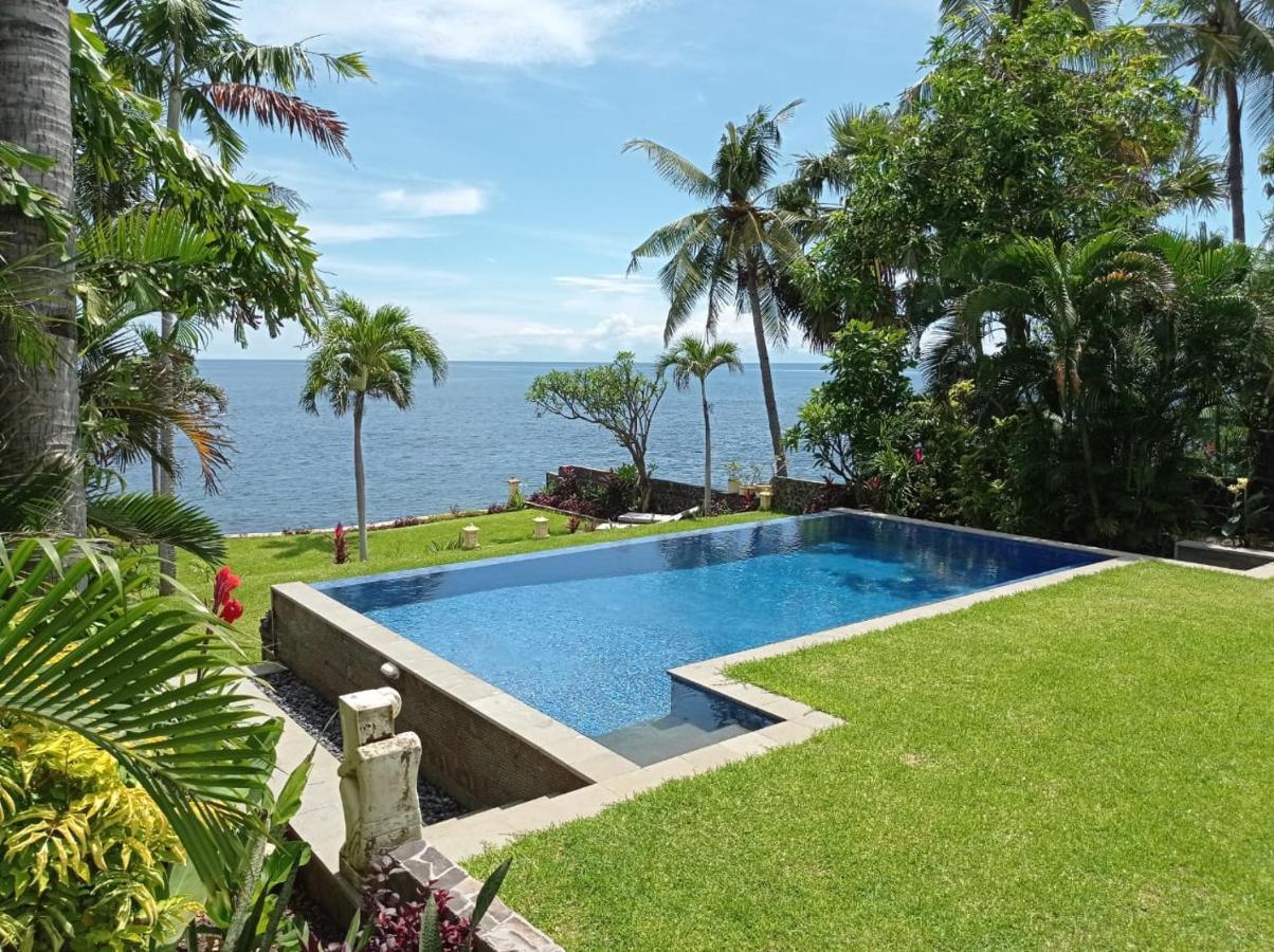 Absolute Beachfront, Paradise, 3Br Villa With Private Pool On 1200M2 Of Tropical Land Tulamben Exterior foto
